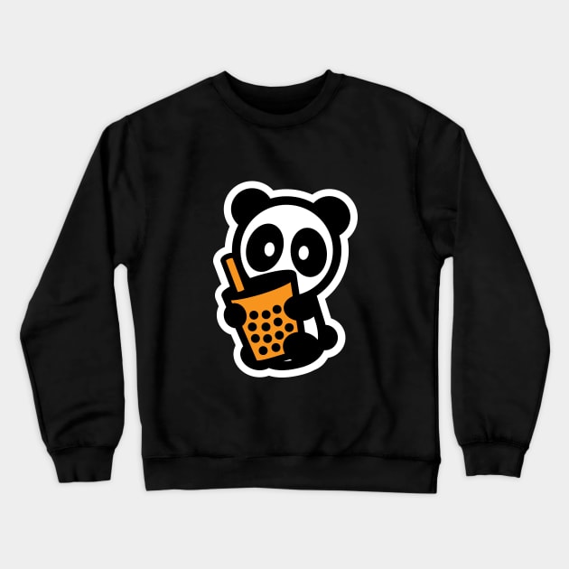 Boba Tea Panda Crewneck Sweatshirt by Bambu